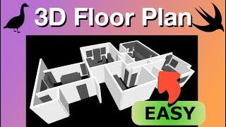 EASY 3D Room Model = NEW Apple RoomPlan API for iPhone and iPad
