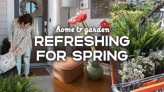 REFRESHING My Home For SPRING | New Plants, Minimal Spring Decor & Mini Front Porch Makeover