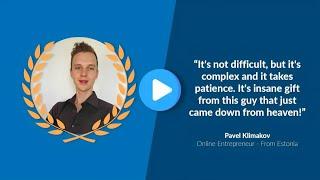 Pavel Klimakov Testimonial for Semantic SEO Course and Topical Authority Lectures