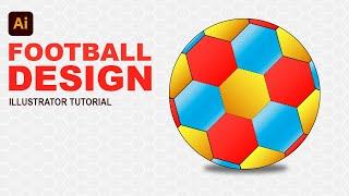 Design a Realistic Football  in Adobe Illustrator | Step-by-Step Tutorial