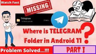 How To Fix Telegram Folder Not Showing In File Manager Android 11| Telegram Download File Not Found