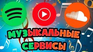 КАКОЙ МУЗЫКАЛЬНЫЙ СЕРВИС ВЫБРАТЬ?! | Spotify | Youtube Music | Soundcloud