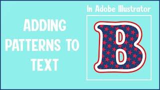 Adding Patterns To Text In Adobe Illustrator