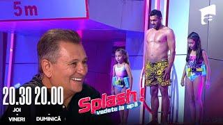 Bănel Nicoliță și fețițele sale au sărit împreună la Splash! Vedete la Apă! 