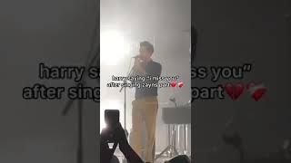 Harry saying"𝐈 𝐌𝐢𝐬𝐬 𝐘𝐨𝐮" after singing Zayn's Part | ONE DIRECTION  #zarry