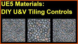 UE5 Materials Tip - How To Create U & V tiling parameters for Material Instancing