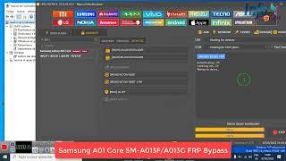 Samsung A01 Core SM A013F A013G FRP Bypass Erase FRP by UnlockTool