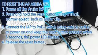 HOW TO CREATE TFTP AND HOW TO RESET ARUBA IAP 375 WIRELESS