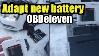 How to code/adapt new battery with OBDeleven?