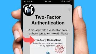 How To Fix : Too many codes sent enter the last code you received or try again later (2024)