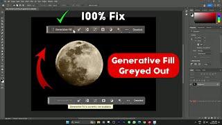 Generative Fill Option Disabled in Adobe Photoshop | Generative Fill Greyed Out Fix