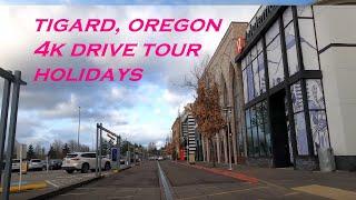 Tigard, Oregon | Drive Tour | Holidays | Dashcam