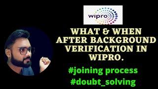 What after background verification in wipro || #Cybersploit
