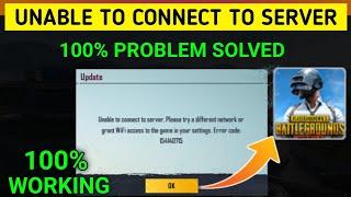 Pubg Mobile Unable To Connect To Server Please Try a Different Network | Unable To Connect To Server