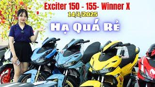 Giá Xe Exciter 150 , Exciter 155, Winner X mới nhất 14/1/2025 Giảm Quá Rẻ