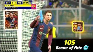 The Kisses of Devil  105 Rated Bearer of Fate Messi  eFootball 24 Mobile || PES EMPIRE •