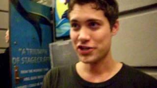 Drew Seeley answering my question from blog 3