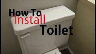 How To Replace or Install Toilet Easy Simple