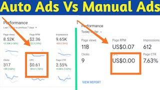 Adsense Auto Ads Vs Manual Ads Which Is The Best ?