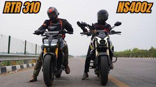 NS400z vs RTR310 Drag Race