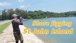 Shore Jigging at St John Island with Rapala Distant Shores