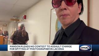 Marilyn Manson pleads no contest to assault charge for spitting at videographer in 2019