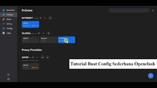 CARA DASAR MEMBUAT CONFIG OPENCLASH DENGAN SCRIPT INSTANT | AUTO WUSSS!!!