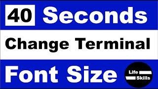 Ubuntu - Change Terminal Font Size