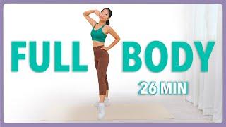 Burn Body Fat and Get Slim in 26 MINFull Body Workout for Fat Loss - No Squat, No Lunge, No Jumping