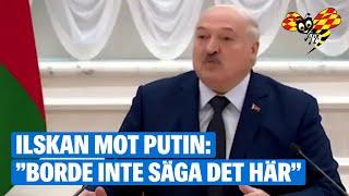 Lukasjenka rädd för att bli bedragen: ”Varnat Putin”