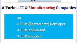 ExpertPLM Technologies-SIEMENS Authorized Teamcenter PLM Training Company in Pune