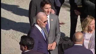 RAW: Joe Biden too late for G20 group photo