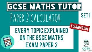 Every Topic on the Paper 2 GCSE Maths Exam June 2023 | Foundation | Set 1 | Edexcel, AQA, OCR