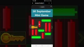 Hamster Kombat Mini Game Today 16 September | Hamster Puzzle For Today | Mini Game Hamster Kombat 16