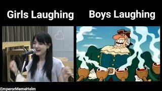 Girls Laughing vs Boys Laughing ( Doctor Livesey )