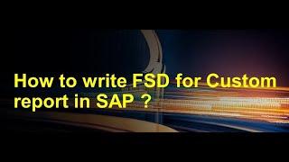 Project class 5 SAP Functional specification document (FSD) part 1