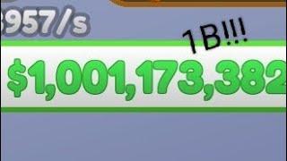 I finnaly reached 1B in mega mansion tycoon!