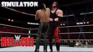 WWE 2K16 SIMULATION: Seth Rollins vs Kane | Hell in a Cell 2015 Highlights