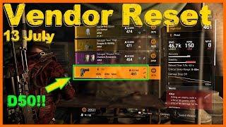 The Division 2 | Weekly Vendor Reset | D50!