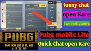 Pubg mobile lite game message sound change Kare  Quick Chat open Kare Hindi me