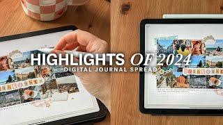 iPad Journal with me, Highlights of 2024 Digital Journal in Goodnotes, life lately, 2024 recap