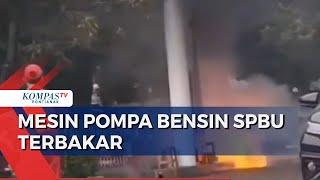 Mesin Pompa Bensin di SPBU Bintaro Terbakar, Diduga akibat Arus Pendek Listrik