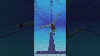 Cartwheel ‍️ underwater  with weights on #underwater #gymnastics