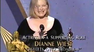 Dianne Wiest wins Actress in a Supporting Role for Bullets Over Broadway