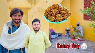 Barish Mein Pakoray  Rainy Day Full Enjoy in village || Zaini Baji