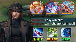 CLINT BUILD THE PERFECT ONE SHOT DAMAGE AGAINST META ENEMIES! ( 100% RECOMMENDED DAMAGE! ) - MLBB