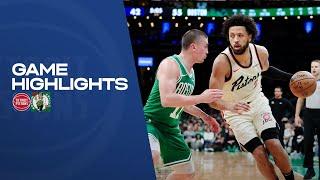 GAME HIGHLIGHTS: Detroit Pistons @ Boston Celtics