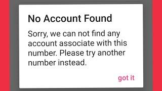 Tiktok Problem | No Account Found Problem