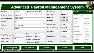 How to Create Advanced Payroll Management Systems in Excel using VBA - Full Tutorial