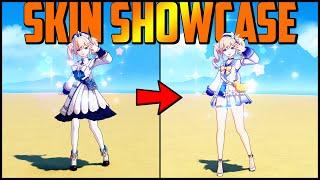 Genshin Impact Skin Showcase / Comparison! Summertime Sparkle Barbara vs original Barbara.